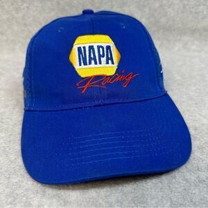 NAPA‎ Racing Hat Blue NASCAR Indy Outlaws Team Hook Loop Strap Driving Casual